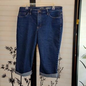 Lee Rider Midrise Stretch Denim Capri